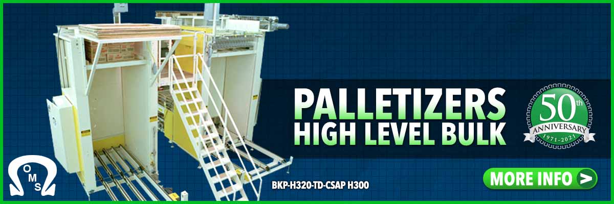 palletizers high level infeed-bulk