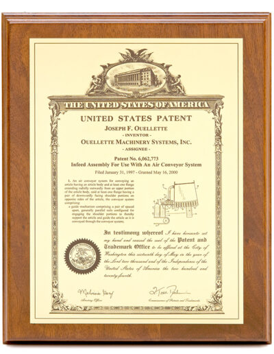 Ouellette Palletizer & Depallatizer Systems