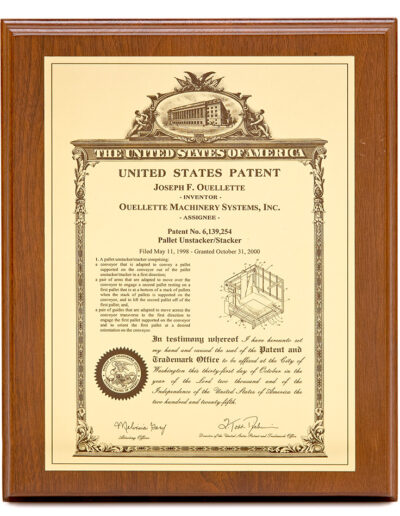 Ouellette Palletizer & Depallatizer Systems