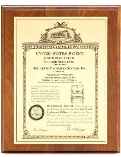 Ouellette Palletizer & Depallatizer Systems